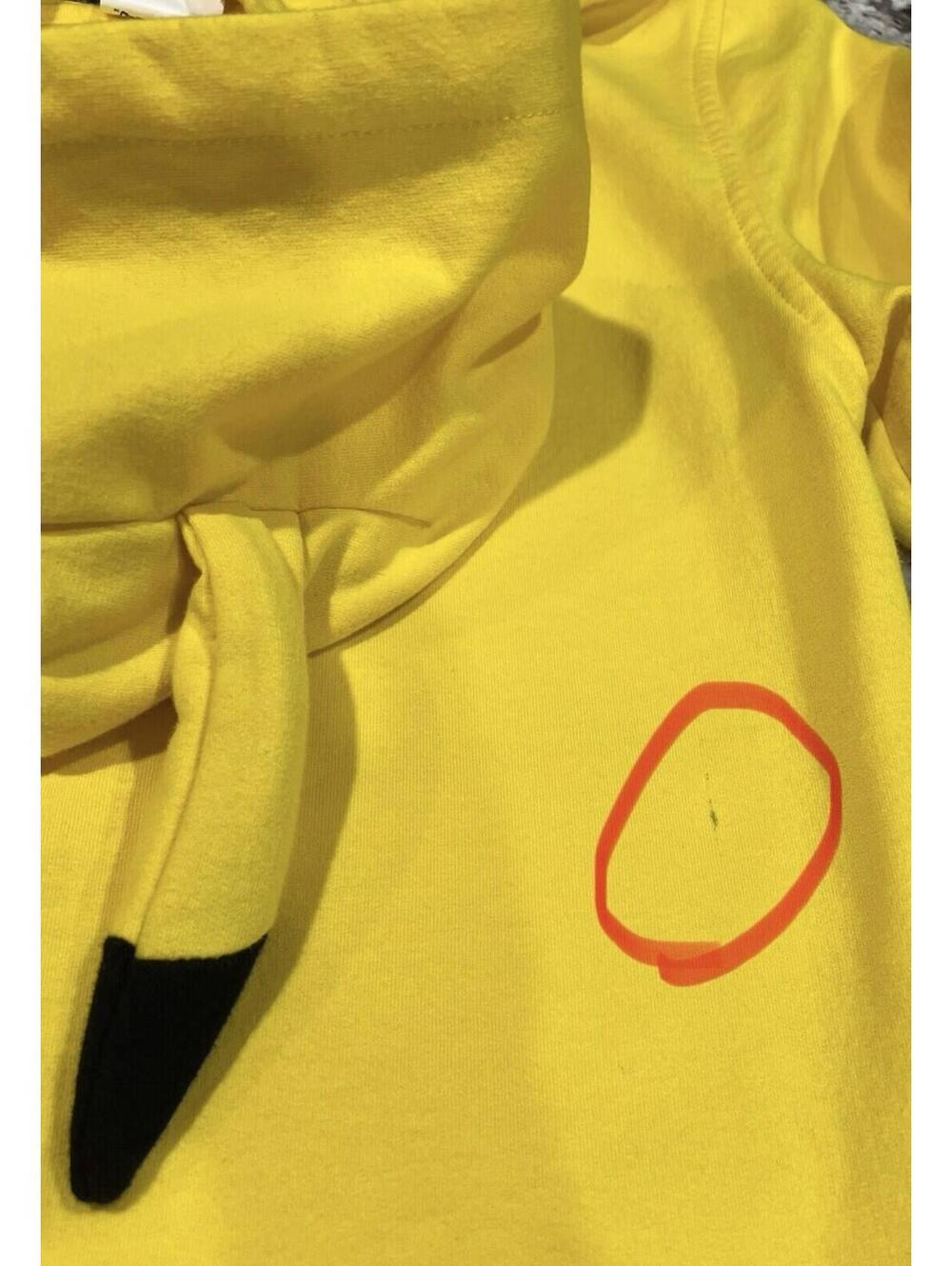 Pokemon Boys Sweatshirt Medium Yellow Ears Hoodie Logo Graphic Print Pokeball - Picture 6 of 6